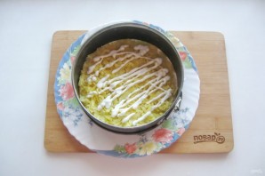 Селедка под шубой с красной икрой