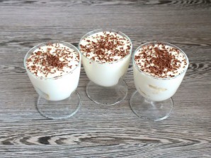 Сметанное желе с бананом