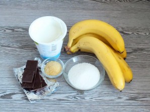 Сметанное желе с бананом