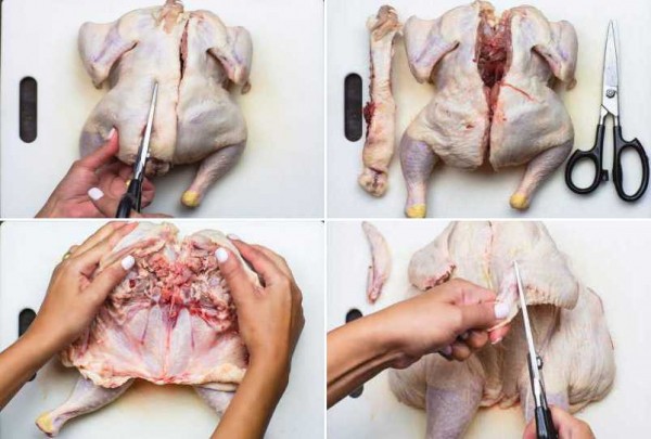 Сочная курица целиком в духовке с хрустящей корочкой