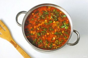 Суп харчо с тушенкой