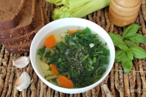 Суп из крапивы без мяса