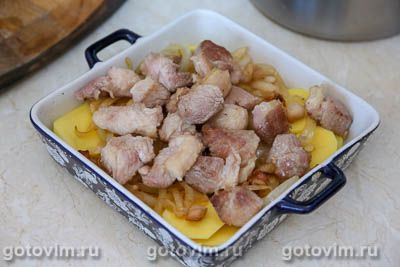 Свинина с картофелем в пиве, запеченная в духовке Свинина с картофелем в пиве, запеченная в духовке