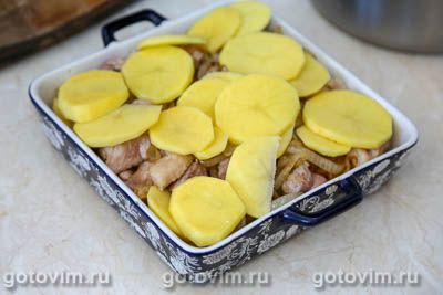 Свинина с картофелем в пиве, запеченная в духовке Свинина с картофелем в пиве, запеченная в духовке