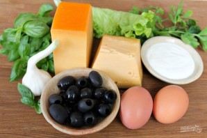 Сырные шарики с маслинами