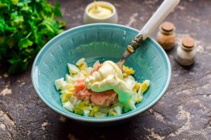 Тарталетки с икрой минтая