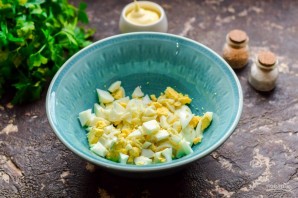 Тарталетки с икрой минтая