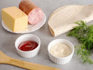 Тортилья с ветчиной и сыром