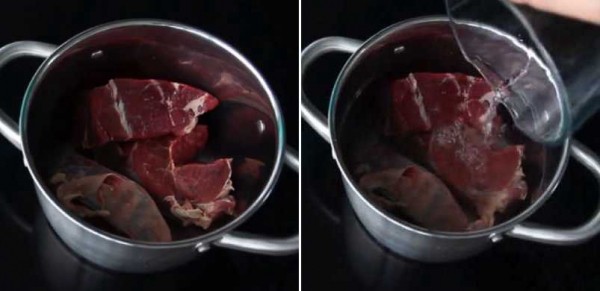 Тушёная говядина с овощами, ооочень вкусное мясо с луком и морковью Тушёная говядина с овощами, ооочень вкусное мясо с луком и морковью