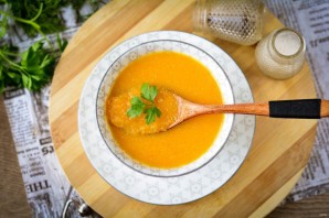 Тыквенный крем-суп с молоком