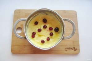 Заварной крем с вишней