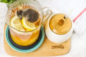 Апельсиновый чай с имбирем