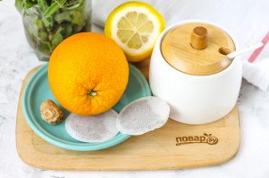 Апельсиновый чай с имбирем