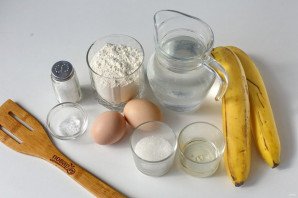 Банановые блинчики без молока