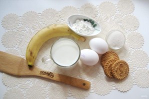 Банановый пудинг с печеньем