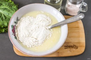 Блины с куриными желудками