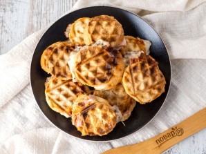 Бутерброды в вафельнице Бутерброды в вафельнице