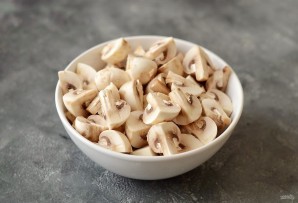 Чашушули с грибами