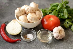 Чашушули с грибами