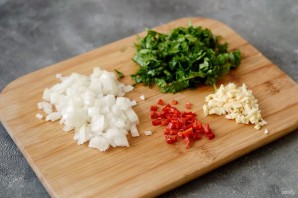 Чашушули с грибами