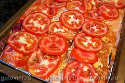 Cтейки из индейки в духовке с овощами