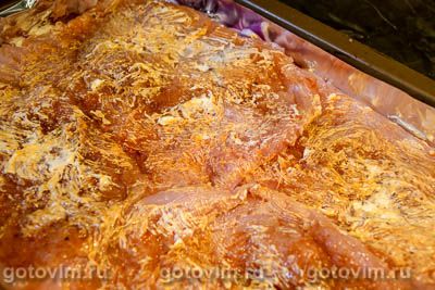 Cтейки из индейки в духовке с овощами