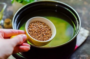 Гречневый суп с шампиньонами Гречневый суп с шампиньонами