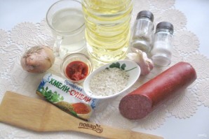 Харчо с колбасой