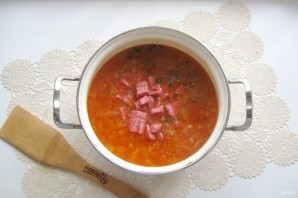 Харчо с колбасой