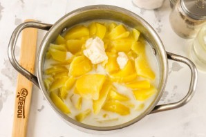 Картофельное пюре с печенью