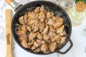 Картофельное пюре с печенью