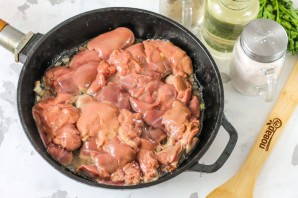 Картофельное пюре с печенью