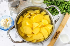 Картофельное пюре с печенью