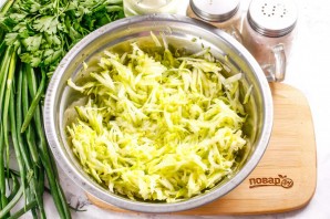 Кето-оладьи из кабачков