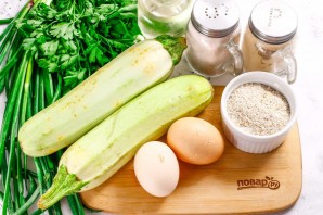 Кето-оладьи из кабачков