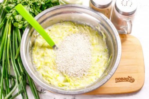 Кето-оладьи из кабачков