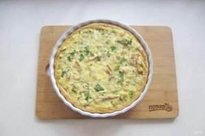 Киш с курицей и цветной капустой