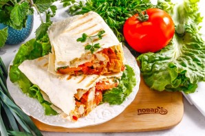 Курица гриль в лаваше