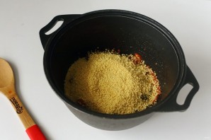 Кускус с овощами и мясом