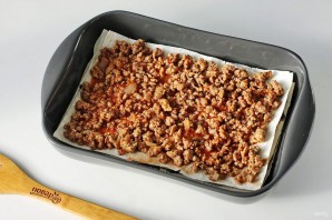 Лазанья из лаваша с курицей