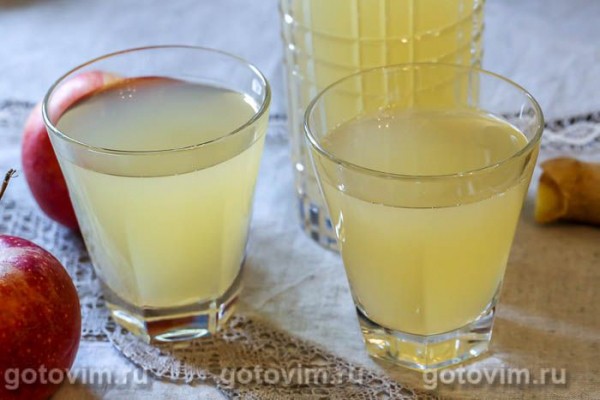 Лимонад яблочный с имбирем