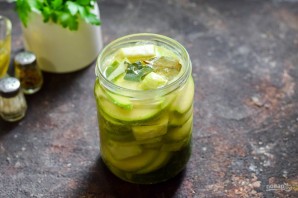 Маринованные кабачки с горчицей на зиму