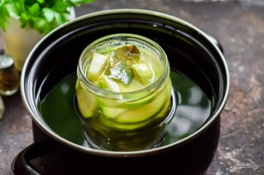 Маринованные кабачки с горчицей на зиму