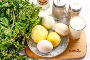 Молочный суп с крапивой