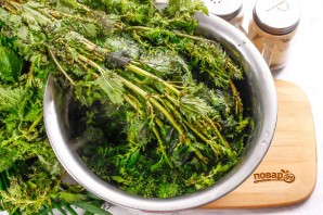 Молочный суп с крапивой