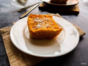 Морковная запеканка с курагой
