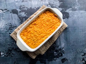 Морковная запеканка с курагой