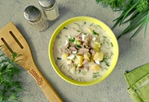 Окрошка с языком Окрошка с языком