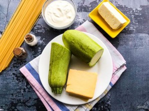 Паста с кабачками в сливочном соусе