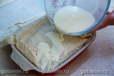 Пирог из лаваша с мясом и сыром Пирог из лаваша с мясом и сыром